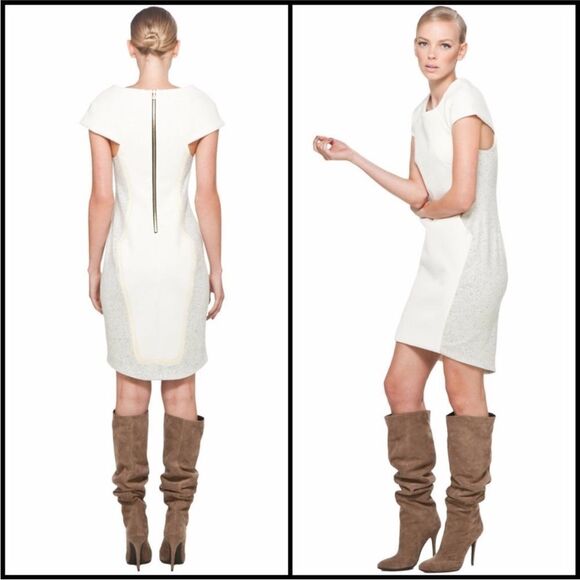 Rag and Bone Cream Sheath Dress with Pockets - Picture 2 of 16